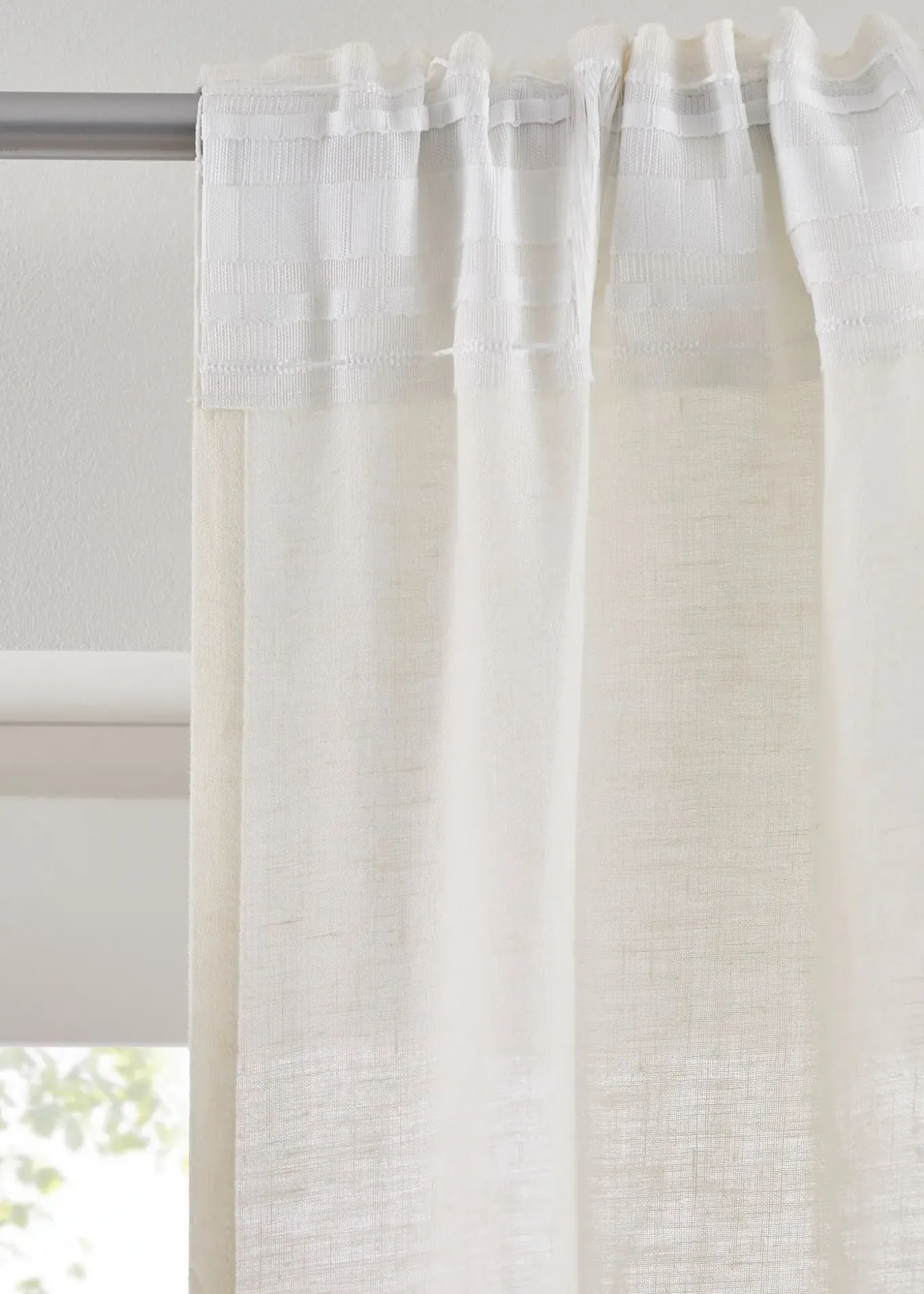 Rideau en lin et coton (1 pce)