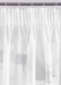 Rideau en microfibre à imprimé papillon (1 pce)