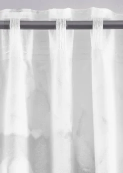 Rideau en microfibre à imprimé papillon (1 pce)