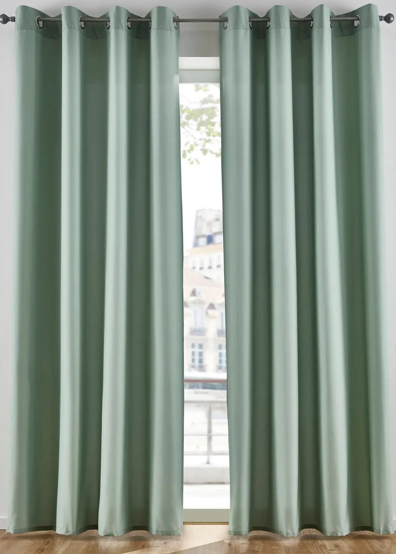 Rideau en microfibre (2 pces)