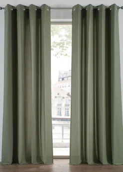 Rideau en microfibre (2 pces)