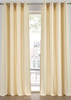 Rideau en microfibre (2 pces)