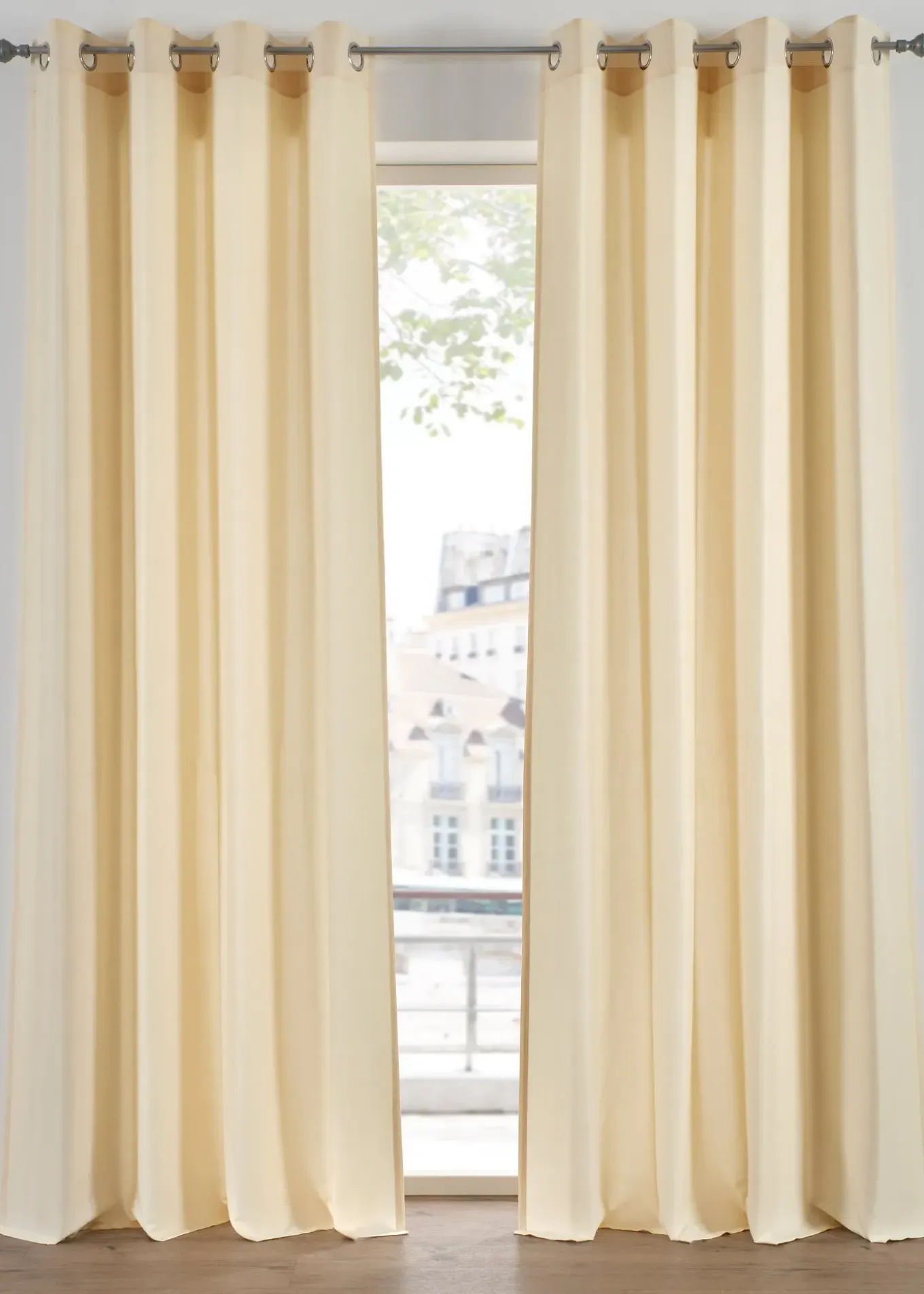 Rideau en microfibre (2 pces)