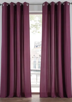 Rideau en microfibre (2 pces)