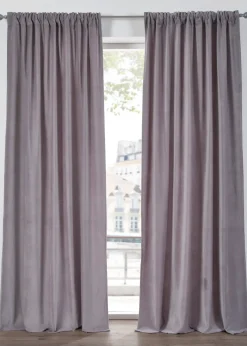 Rideau en velours de coton (1 pce)