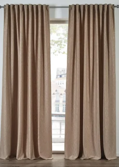 Rideau en velours, effet froissé (1 pce)