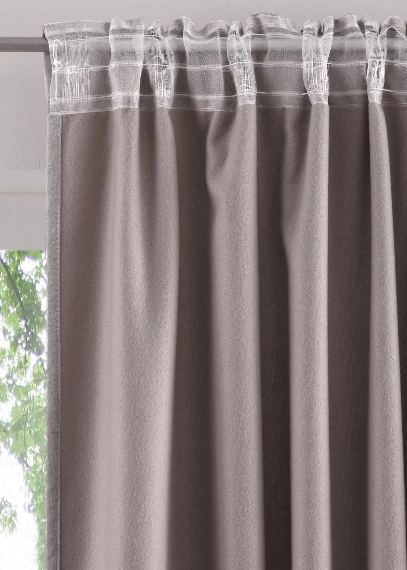 Rideau isolant avec envers en polaire douce, aussi en XXL (1 pce)