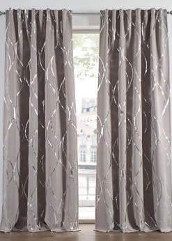 Rideau obscurcissant à imprimé brillant (1 pce)