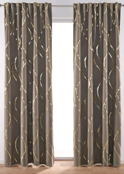 Rideau obscurcissant à imprimé brillant (1 pce)