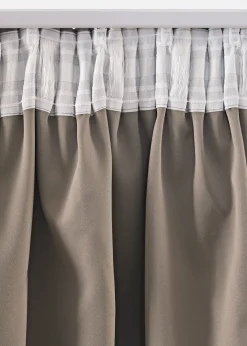 Rideau obscurcissant à imprimé brillant (1 pce)