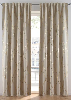 Rideau obscurcissant à imprimé brillant (1 pce)