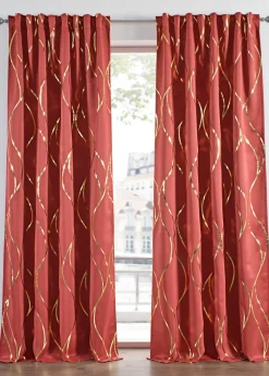 Rideau obscurcissant à imprimé brillant (1 pce)