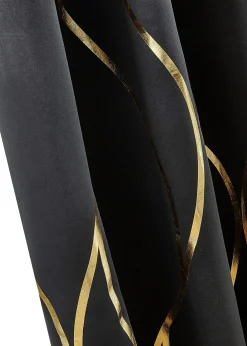 Rideau obscurcissant à imprimé brillant (1 pce)