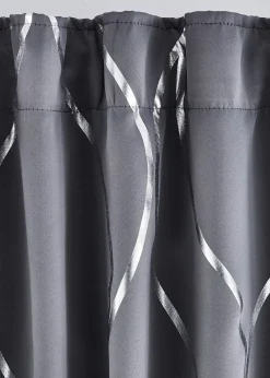 Rideau obscurcissant à imprimé brillant (1 pce)