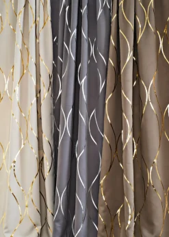 Rideau obscurcissant à imprimé brillant (1 pce)