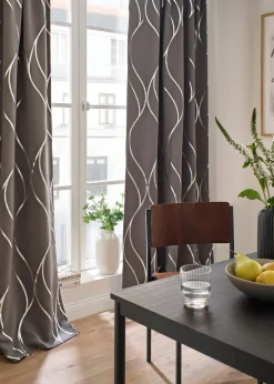 Rideau obscurcissant à imprimé brillant (1 pce)