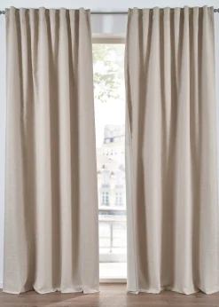 Rideau obscurcissant double épaisseur, devant texturé (1 pce)