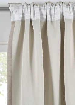 Rideau obscurcissant double épaisseur, devant texturé (1 pce)