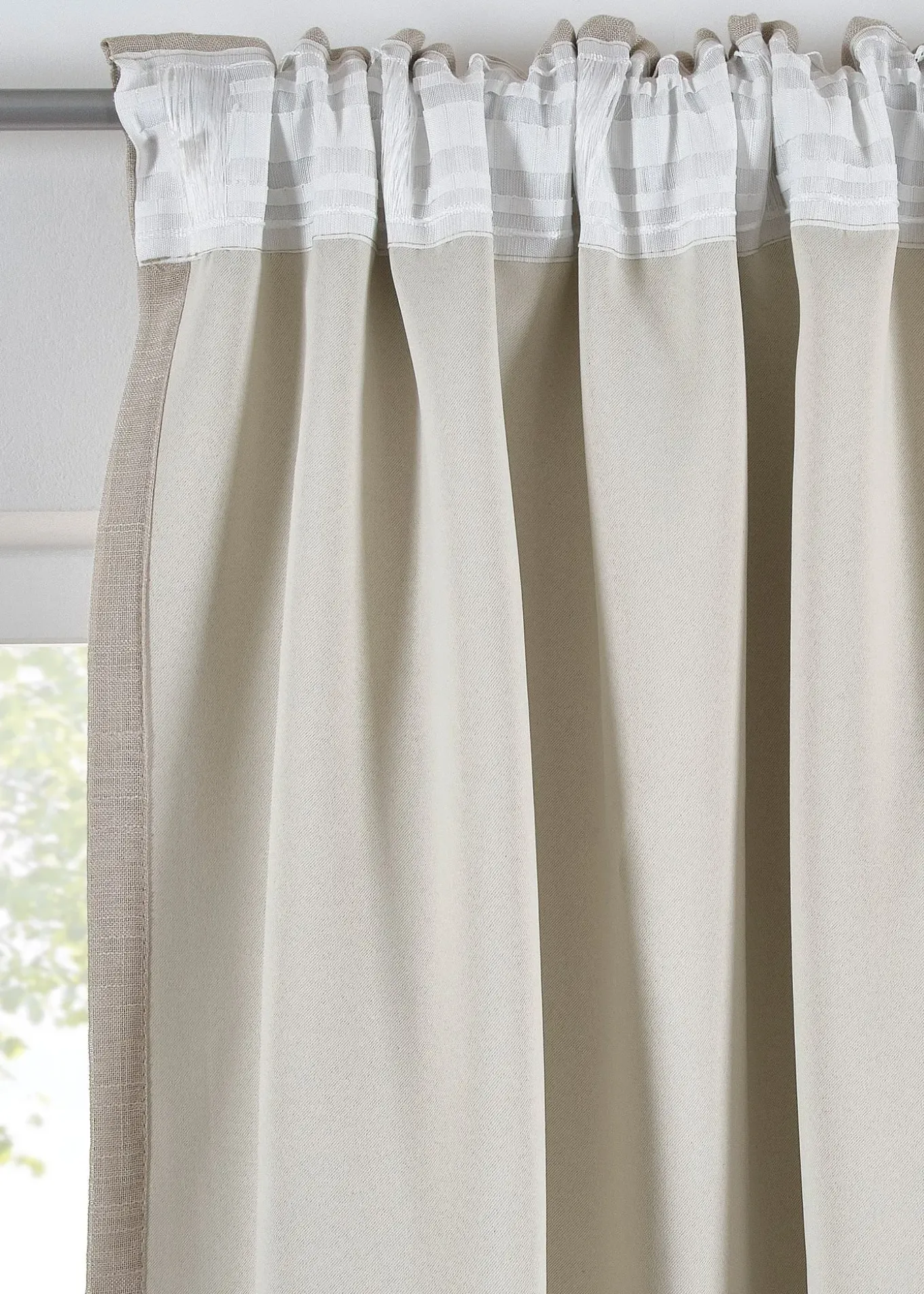 Rideau obscurcissant double épaisseur, devant texturé (1 pce)