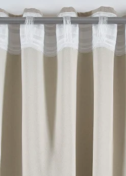 Rideau obscurcissant double épaisseur, devant texturé (1 pce)