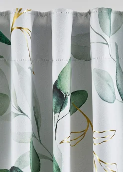 Rideau occultant à imprimé floral brillant (1 pce)