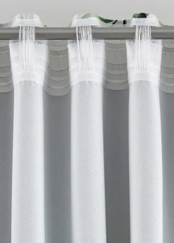 Rideau occultant à imprimé floral brillant (1 pce)