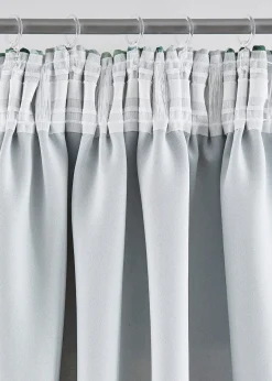 Rideau occultant à imprimé floral brillant (1 pce)