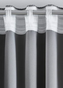 Rideau occultant à imprimé brillant (1 pce.)