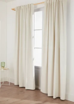 Rideau occultant et thermique au toucher velouté (1 pce)