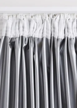 Rideau occultant et thermique au toucher velouté (1 pce)