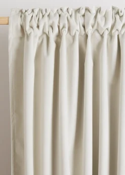 Rideau occultant et thermique au toucher velouté (1 pce)