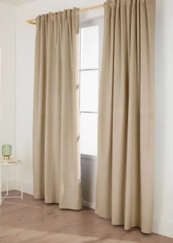 Rideau occultant et thermique au toucher velouté (1 pce)