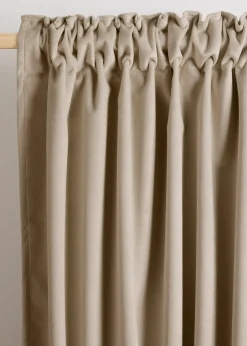 Rideau occultant et thermique au toucher velouté (1 pce)