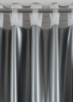 Rideau occultant et thermique au toucher velouté (1 pce)