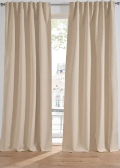 Rideau occultant texturé avec dos de même couleur (1 pce)