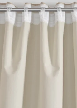 Rideau occultant texturé avec dos de même couleur (1 pce)