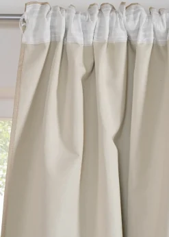 Rideau occultant texturé avec dos de même couleur (1 pce)