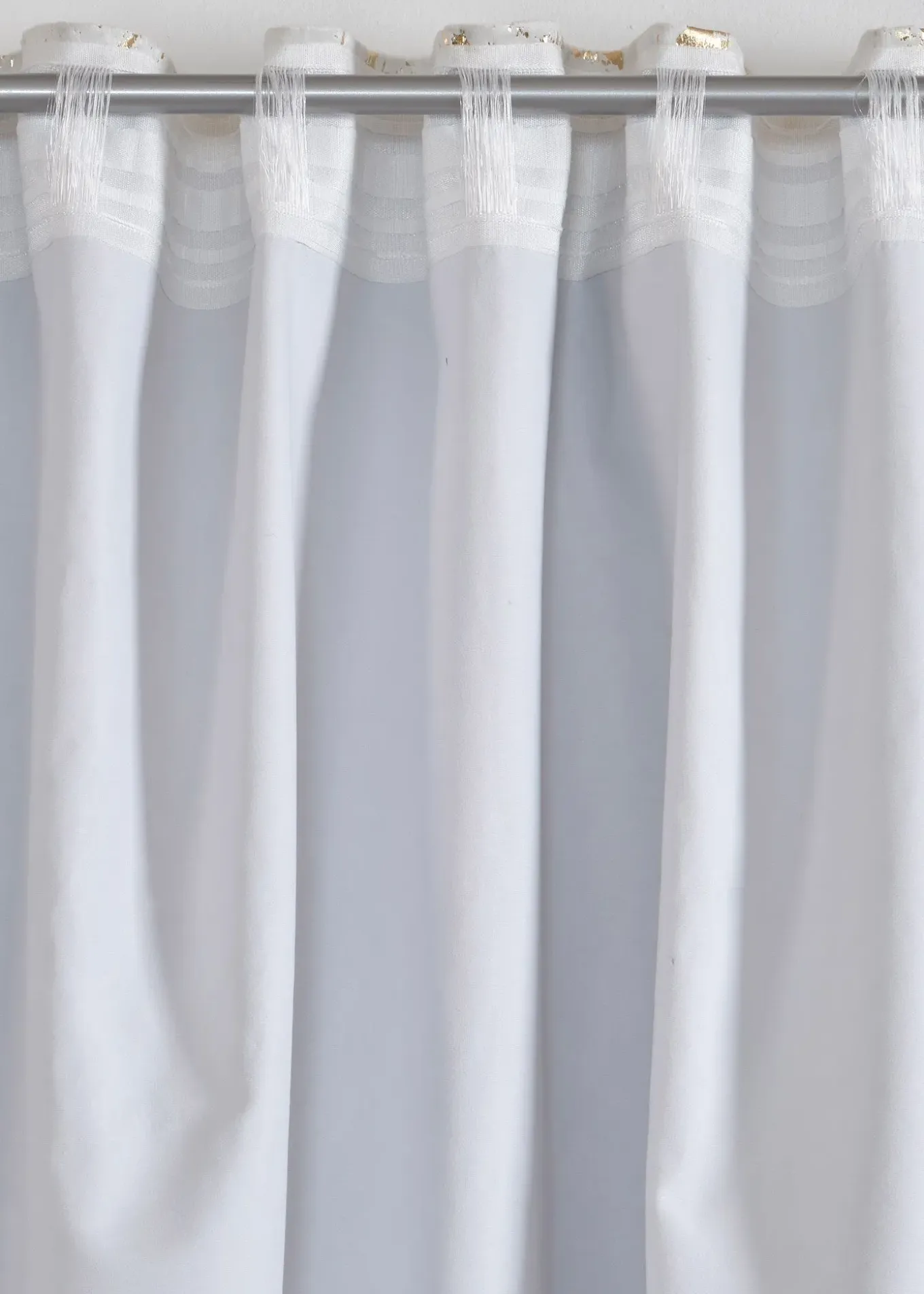 Rideau occultant toucher velours à imprimé brillant (1 pce)