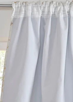 Rideau occultant toucher velours à imprimé brillant (1 pce)