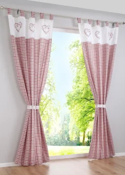 Rideau panneau avec embrasse (1 pce)