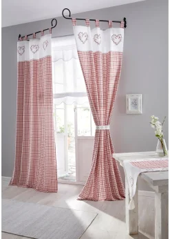 Rideau panneau avec embrasse (1 pce)