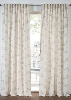 Rideau panneau avec paysage hivernal, aussi en XXL (1 pce)