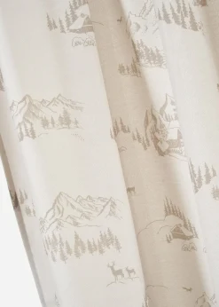 Rideau panneau avec paysage hivernal, aussi en XXL (1 pce)