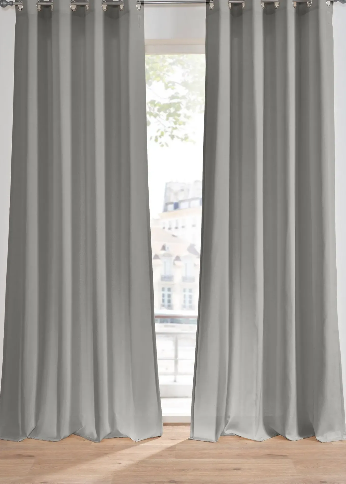 Rideau panneau avec polyester recyclé (1 pce)