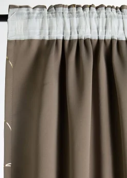 Rideau panneau obscurcissant à imprimé brillant (1 pce)