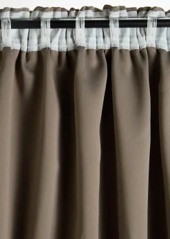 Rideau panneau obscurcissant à imprimé brillant (1 pce)