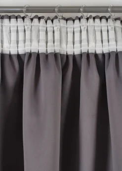 Rideau panneau obscurcissant à imprimé brillant, aussi en extra long (1 pce)