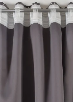 Rideau panneau obscurcissant à imprimé brillant, aussi en extra long (1 pce)