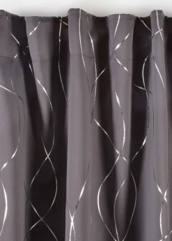 Rideau panneau obscurcissant à imprimé brillant, aussi en extra long (1 pce)