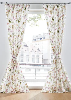 Rideau panneau opaque avec embrasse (1 pce)